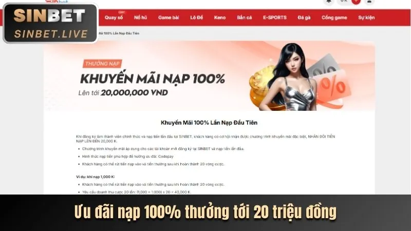 Thưởng nạp tiền lần đầu kg88 casino